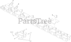 Toro TR31108S37 - Toro 8" x 60" Solid Weld Terminator Chain, Utility Trencher 8 Inch x 60 Inch Solid Weld Terminator Chain Assembly