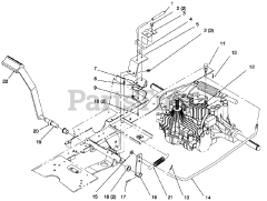 Toro 72042 (264-6) - Toro Yard Tractor (SN: 069000001 - 069999999) (1996) Hydro Brake