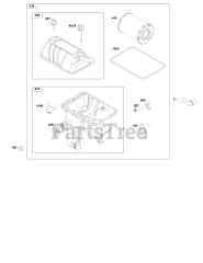 Briggs & Stratton 12V332-0125-F1 - Briggs & Stratton Horizontal Engine Air Cleaning Group