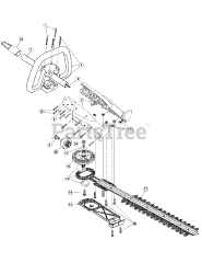 Cub Cadet HS 720 R (41AJHS-C954) - Cub Cadet Trimmer Plus Hedge Trimmer Attachment att General Assembly