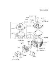 Kawasaki FJ180V-AM18 - Kawasaki Engine CYLINDER/CRANKCASE