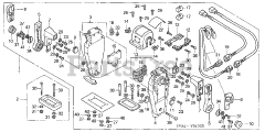 Honda BF200 A4 XA (BAEJ) - Honda Marine Engine, Made in Japan (SN: BAEJ-1200001 - BAEJ-1299999) REMOTE CONTROL (TOP MOUNT DUAL TYPE) (L.)