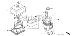 Honda GX160 K1 LX2/A (GC02) - Honda Engine, Made in Japan (SN: GC02-8670001 - GC02-9099999) AIR CLEANER (1)