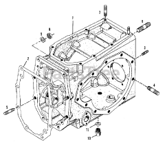Simplicity 9518 (2097355) - Simplicity Compact Tractor, Diesel Housing - Differential &amp; Final Drive Group (3486I52)