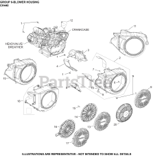 Kohler CH440-0026 - Kohler Command PRO Engine, Basic Version, 14hp, 10.5kW 06 Blower Housing