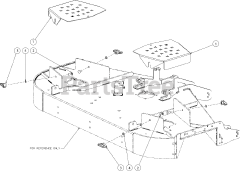 Cub Cadet PRO Z 100 KW 160-S (53RIEFJU050) - Cub Cadet 60" Pro Z Series Zero-Turn Mower, Kawasaki (2016) Deck Cover