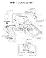Husqvarna iZ 4817 T (968999255) - Husqvarna 48" Zero-Turn Mower (2005-08) MAINFRAME, LEFT SIDE