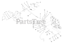 Toro 73428 (312-8) - Toro Garden Tractor (SN: 089000001 - 089000499) (1998) Pto Clutch System And Belt Guide
