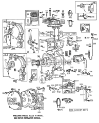 Briggs & Stratton 81331-0682-01 - Briggs & Stratton Horizontal Engine Cylinder,Crankcase,Gear Case