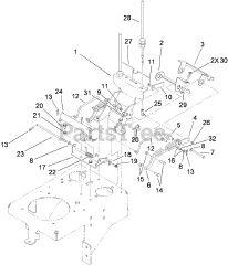 Toro 79558 - Toro 48" GrandStand Stand-On Mower (SN: 290003001 - 290999999) (2009) Lower Control Assembly