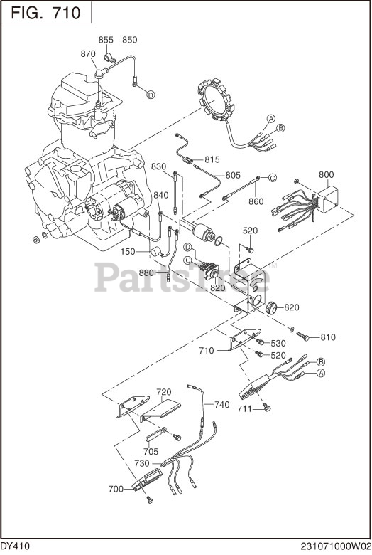 Subaru Robin DY410D86350 DY41