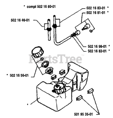Husqvarna 22 RL - Husqvarna String Trimmer (1988-01) Tank Assembly