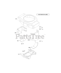 Briggs & Stratton 463707-0143-E2 - Briggs & Stratton Vertical Engine Blower Housing/Shrouds