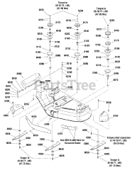 Snapper 1695414 - Snapper 44" Mower Deck 44" Mower Deck - Housing, Arbors &amp; Blades Group