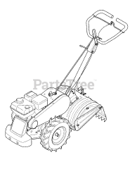 Craftsman 247.299321 (21AB45M8799) - Craftsman Tiller (2012) (Sears)