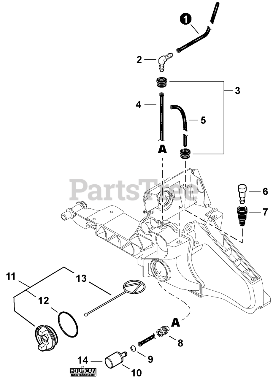 Echo CS-590 - Echo Chainsaw (SN: C98512001001 - C98512999999) Fuel