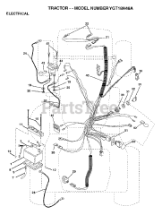 Electrolux/AYP Y GT 18H46 A - Electrolux/AYP Garden Tractor (1997) ELECTRICAL
