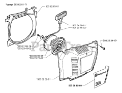 Husqvarna 365 SPECIAL - Husqvarna Chainsaw (1999-11) Starter