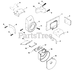 Kohler K181-14340 - Kohler K-Series Engine, Basic Version, 8hp, 6kW Baffles &amp; Shroud 2-2-284 TP-2045-B