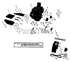 Troy-Bilt 20596 - Troy-Bilt Pony III Rear-Tine Tiller, Electric (SN: S101751 - S164132)