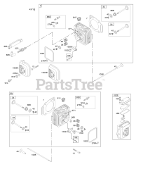 Briggs & Stratton 356777-0110-E1 - Briggs & Stratton Vertical Engine Cylinder Head, Valve Cover