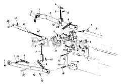 White Outdoor GT-1855 (144-998-190) - White Outdoor 50" Garden Tractor (1994) Three Point Hitch