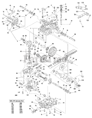 Simplicity 1693975 - Simplicity Prestige 54" Garden Tractor, 23hp Transmission SERVICE PARTS - Tuff Torq K71E without Diff Lock (1721404)