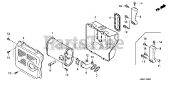 Honda EB3800X AC (EAJC) - Honda Generator, Made in China (SN: EAJC-1000001 - EAJC-9999999) MUFFLER (1)