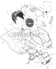 Craftsman C950-60472-0 - Craftsman 46" Lawn Tractor, Canada (2004) (Sears)