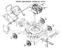 Electrolux/AYP 1N101 D - Electrolux/AYP Walk-Behind Mower (1996)