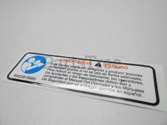 Echo 89017740630 Label, Caution Spanish Only - image 1