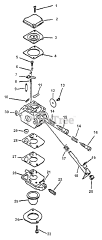 Echo PE-2000 - Echo Edger (Type 1) Carburetor  S/N: 001001-024134