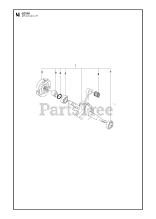 RedMax GZ 7100 - RedMax Chainsaw (2017-10) CRANKSHAFT