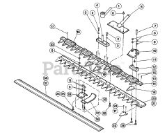 Troy-Bilt 34305 - Troy-Bilt Trailblazer VII Sicklebar Mower (SN: 343050100101 - 343050100745) CUTTER BAR ASSEMBLY