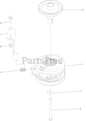 Toro 76440 TA (MR 4800) - Toro 48" Titan Zero-Turn Mower (SN: 417200000 - 417399999) Clutch Assembly