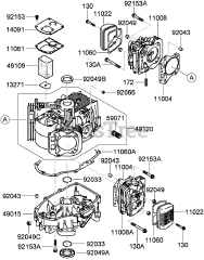 Toro 79558 - Toro 48" GrandStand Stand-On Mower (SN: 290003001 - 290999999) (2009) Cylinder and Crankcase Assembly Kawasaki FH580V-FS30