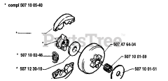 Husqvarna 33 - Husqvarna Chainsaw (1986-12) Clutch Drum