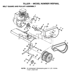 Weed Eater WE F550 L - Weed Eater Tiller (1999)