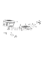 MTD 31AS2S1E795 - MTD Pro Snow Thrower (2013) 265-JU-12 Muffler