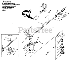 Weed Eater YP 140 - Weed Eater String Trimmer DRIVE SHAFT &amp; CUTTING HEAD