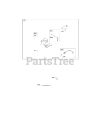 Briggs & Stratton 354445-0424-E1 - Briggs & Stratton Horizontal Engine Carburetor, Fuel Supply