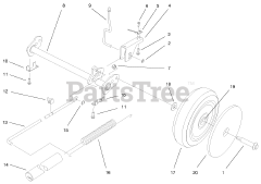 Toro 20804 - Toro 48cm Recycler Walk-Behind Mower (SN: 099000001 - 099999999) (1999)