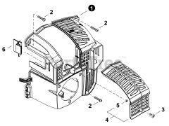 Echo PB-5810 H - Echo Backpack Blower (SN: P63215001001 - P63215999999) Engine Cover