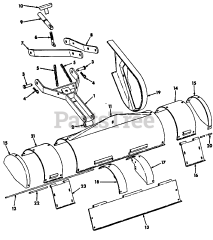 Cub Cadet Tiller 1A - Cub Cadet Tiller Attachment Hitch &amp; Shields