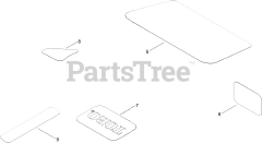 Toro 74778 (MX 5075) - Toro 50" TimeCutter Zero-Turn Mower (SN: 404314200 - 999999999) Model Specific Decal Assembly