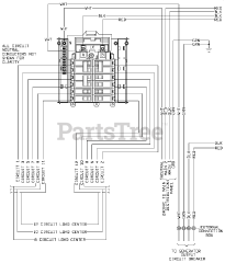 Generac RTG12EZA1 - Generac Power Transfer Switch (SN: 8667606 - 9587632) (2015) Wiring Diagram (0H6437)