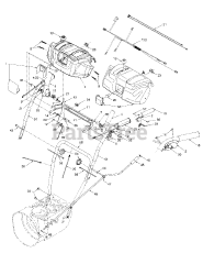 Yard-Man 31AE5KLF801 - Yard-Man Snow Thrower (2006) Handle Assembly