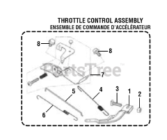 PowerStroke PS 9C3501 B - PowerStroke 3500 Watt Generator General Assembly (THROTTLE CONTROL ASSEMBLY)