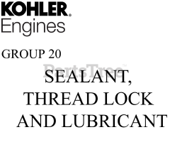 Kohler ZT730-3027 - Kohler Confidant Engine, Made for Excel, 23hp, 747cc 20 Sealant,Thread Lock, Lubricate