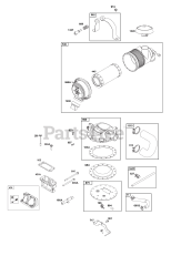 Briggs & Stratton 385447-0342-G1 - Briggs & Stratton Horizontal Engine